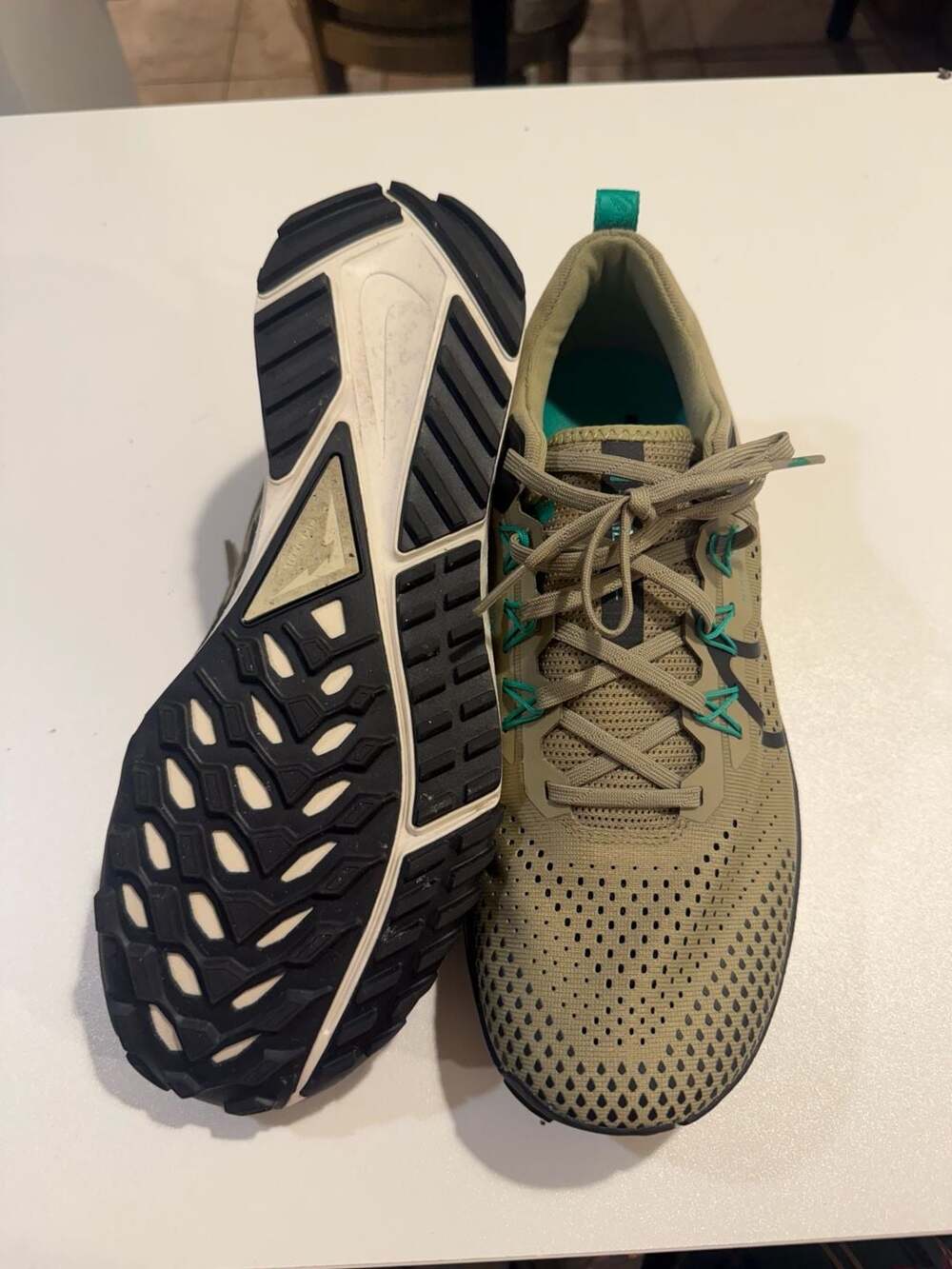 Nike React Pegasus Trail 4 Neutral Olive/Light Bone Mens Size 12 FJ4733 200